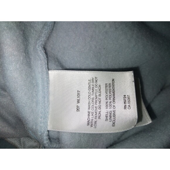 Columbia Fleece Vest Jacket Womens Medium Light Blue Full Zip High Neck pockets - Picture 6 of 7